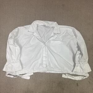 Stateside Blouse White Long Sleeve Women’s Size Large